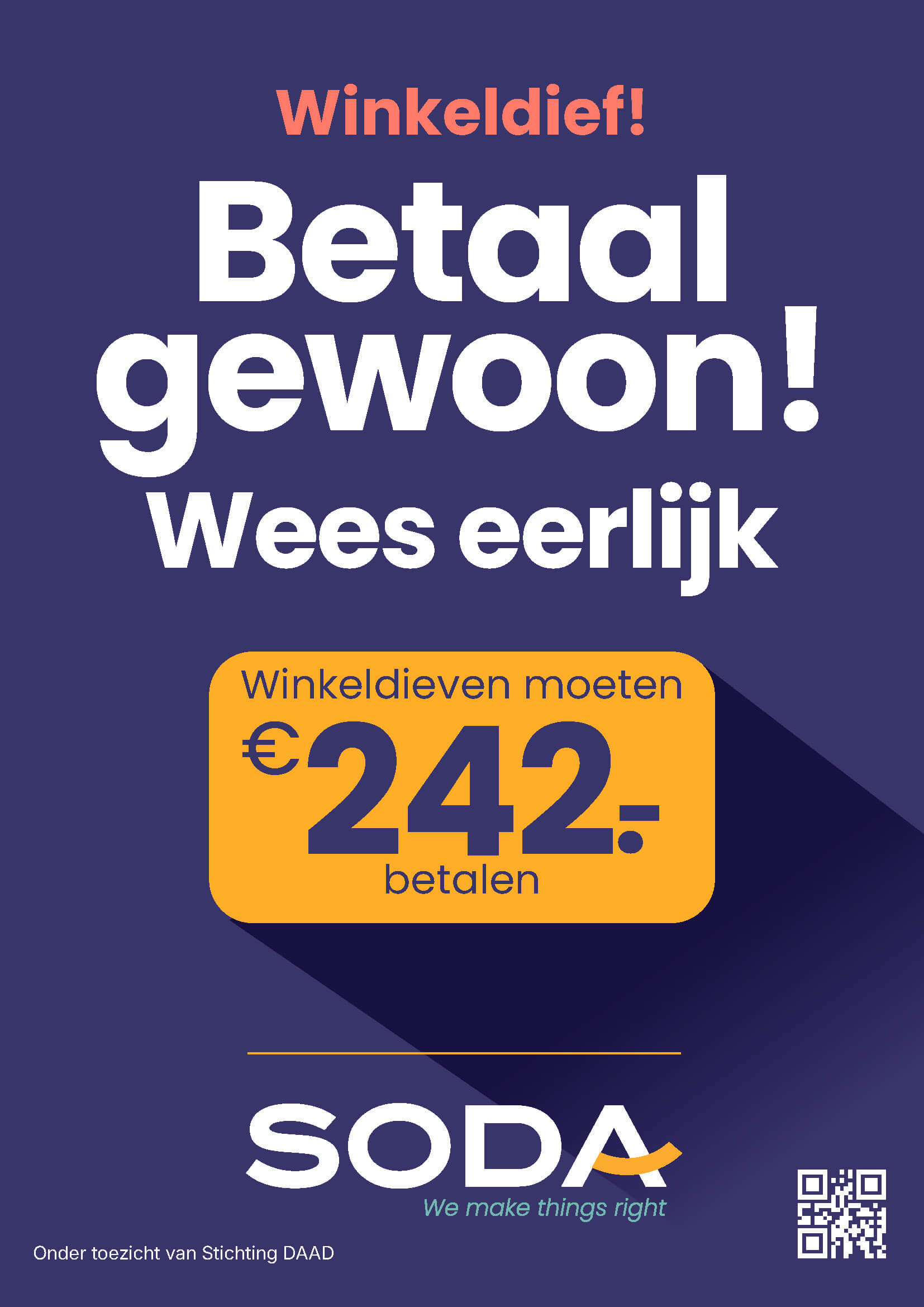 Winkelsticker – Betaal gewoon! (1)