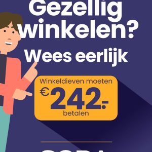 Deursticker Wees eerlijk!