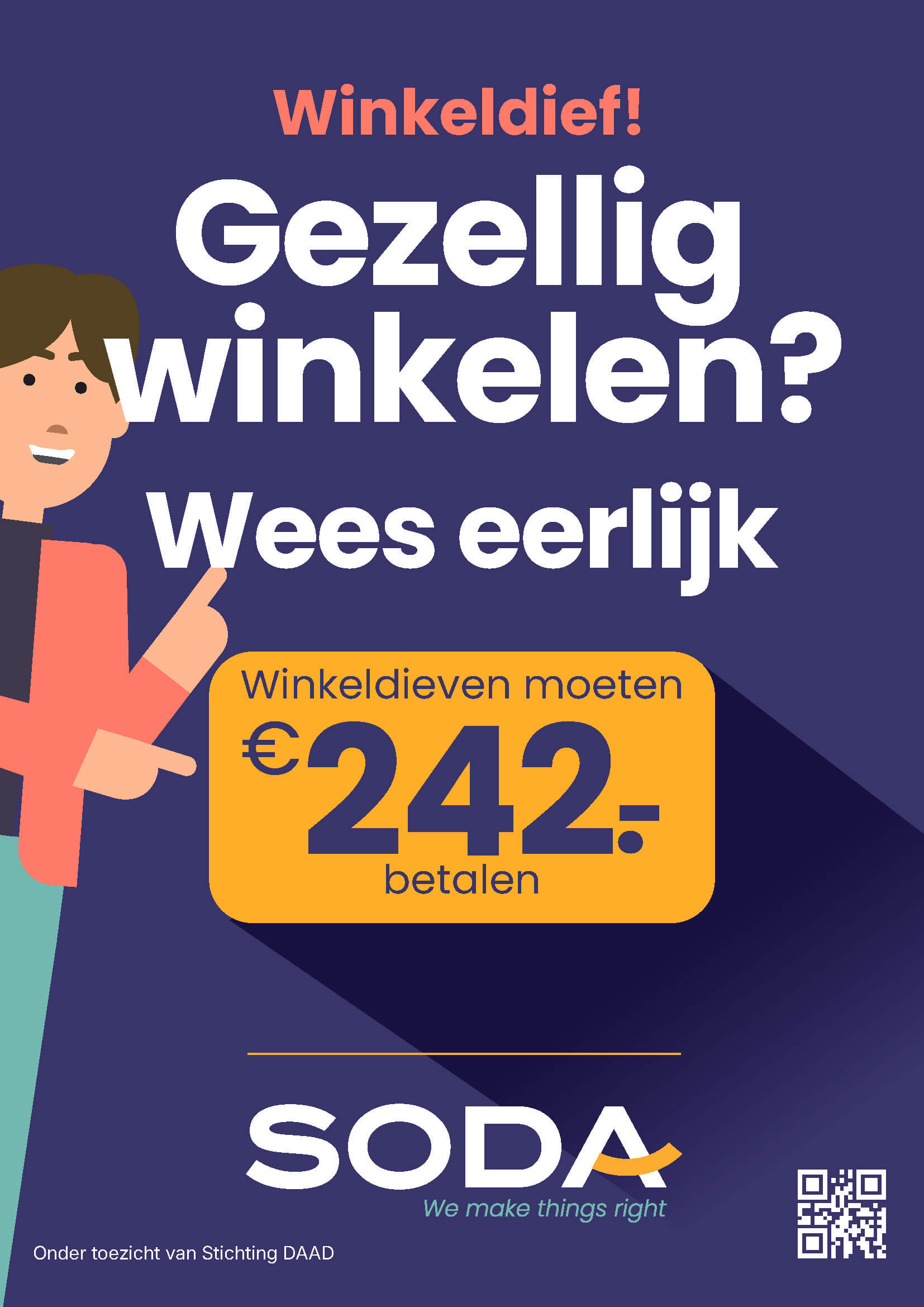 Winkelsticker – Gezellig winkelen_ (met poppetje) (1)